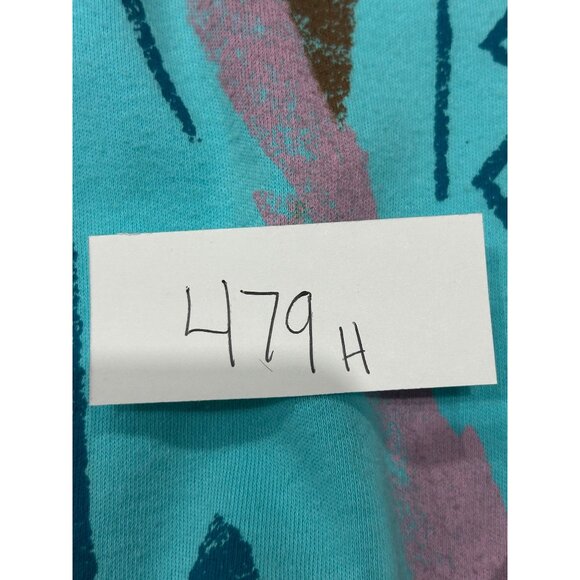 Vintage 80s Elephant Painted Embellished Animal Artsy Long Sleeve Top - Picture 9 of 10